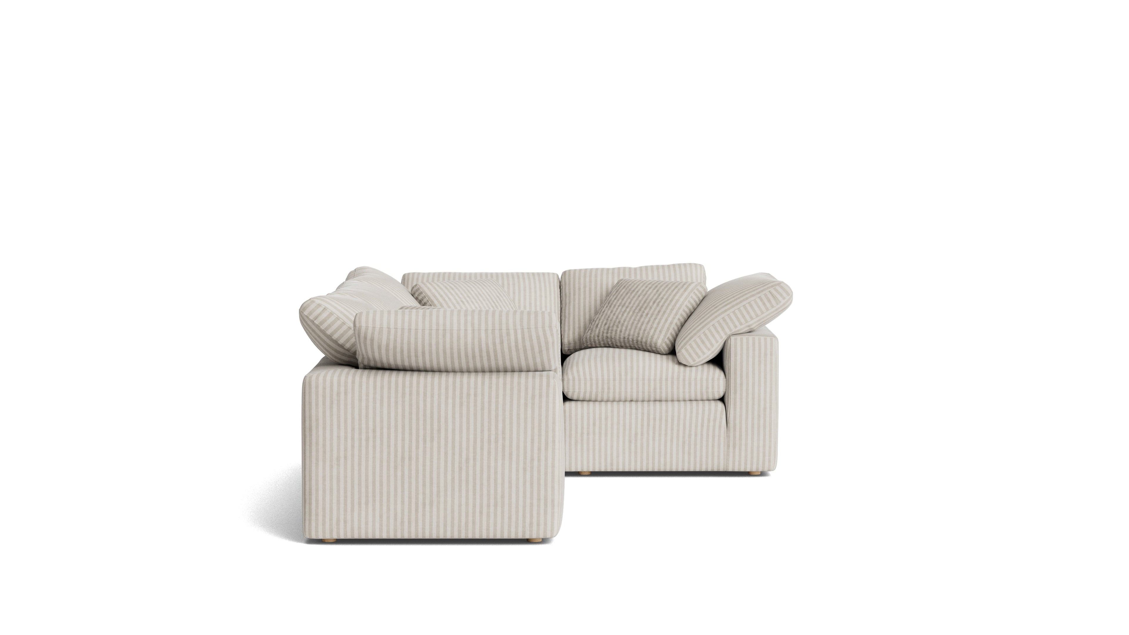 Movie Night™ 4-Piece Modular Sectional Closed, Standard, Newport Stripe