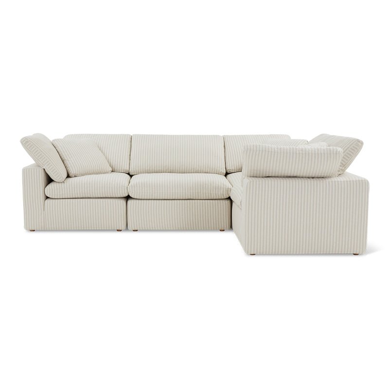 Movie Night™ 4-Piece Modular Sectional Closed, Standard, Newport Stripe