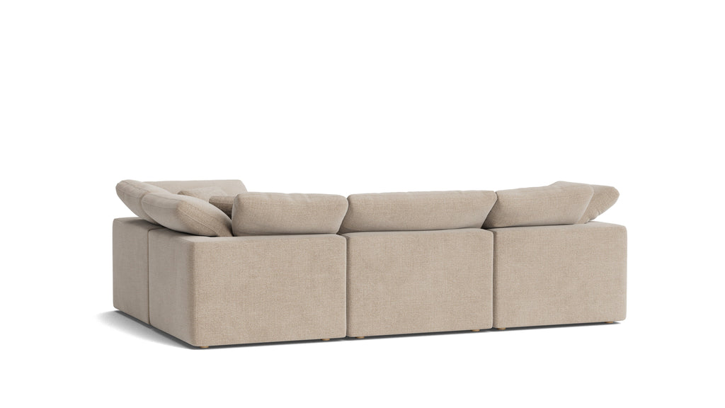 Movie Night™ 4-Piece Modular Sectional Closed, Standard, Champagne