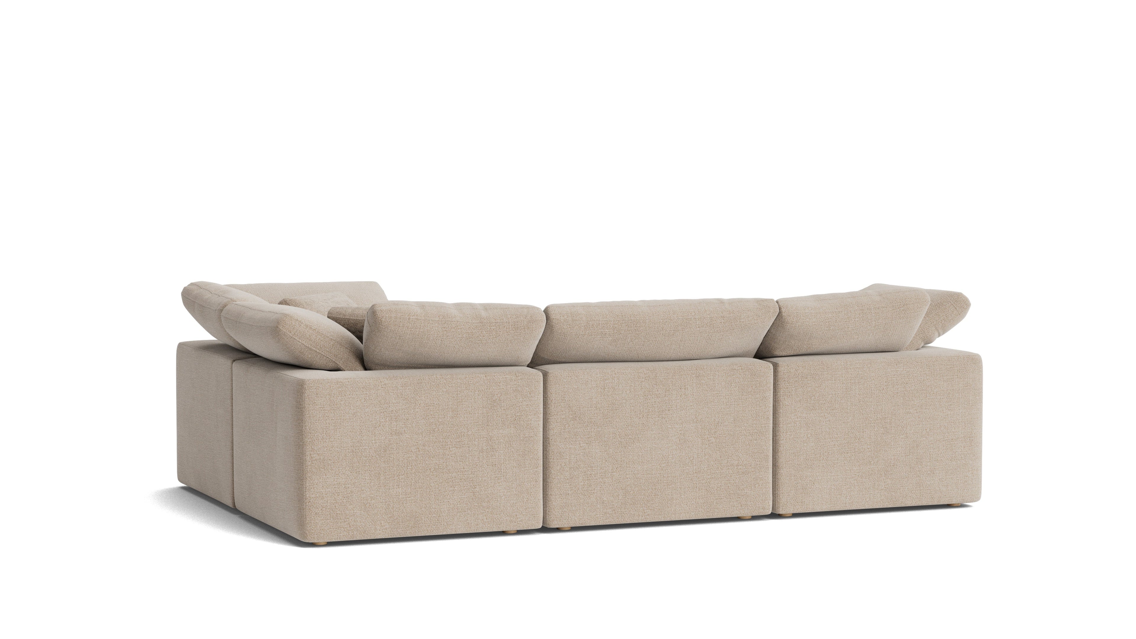 Movie Night™ 4-Piece Modular Sectional Closed, Standard, Champagne