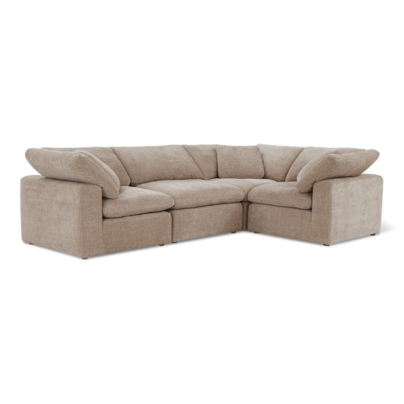Movie Night™ 4-Piece Modular Sectional Closed, Standard, Champagne