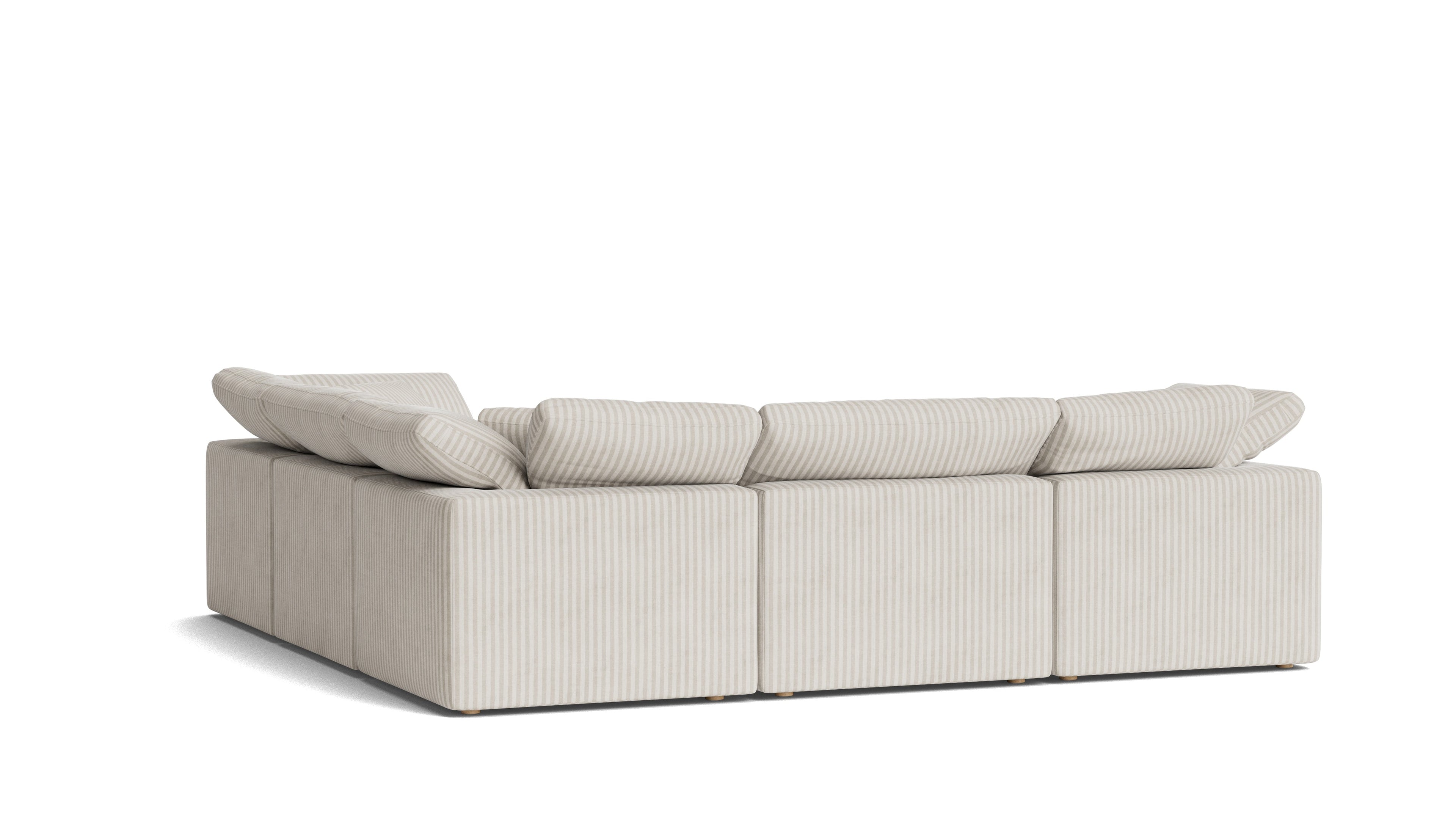 Movie Night™ 5-Piece Modular Sectional Closed, Standard, Newport Stripe
