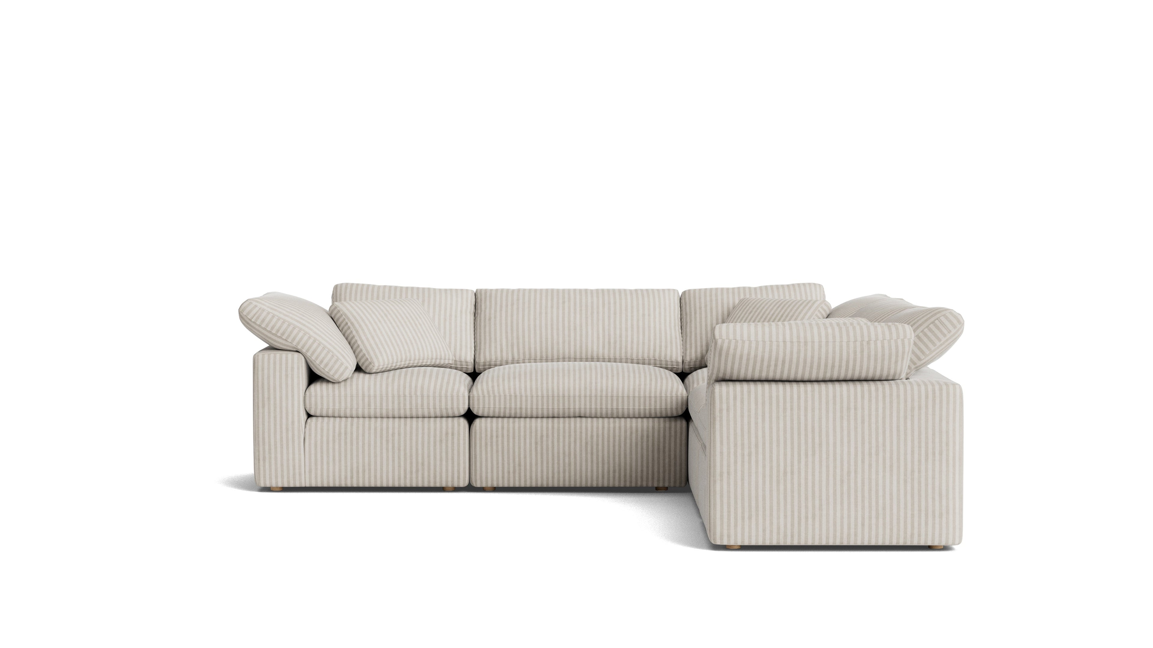 Movie Night™ 5-Piece Modular Sectional Closed, Standard, Newport Stripe