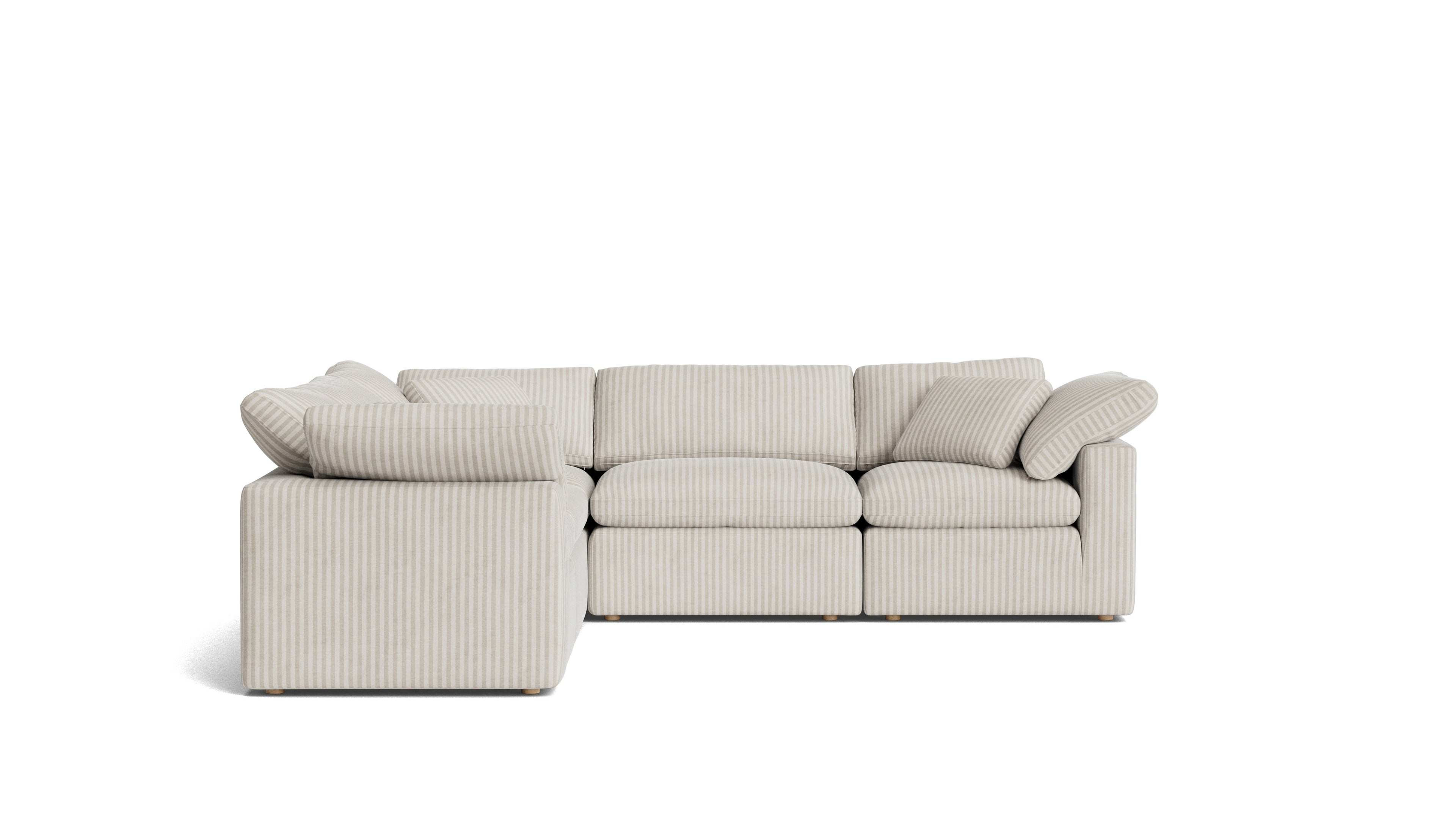 Movie Night™ 5-Piece Modular Sectional Closed, Standard, Newport Stripe