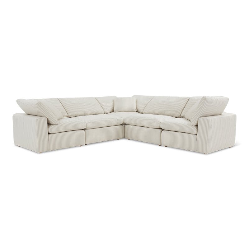 Movie Night™ 5-Piece Modular Sectional Closed, Standard, Newport Stripe