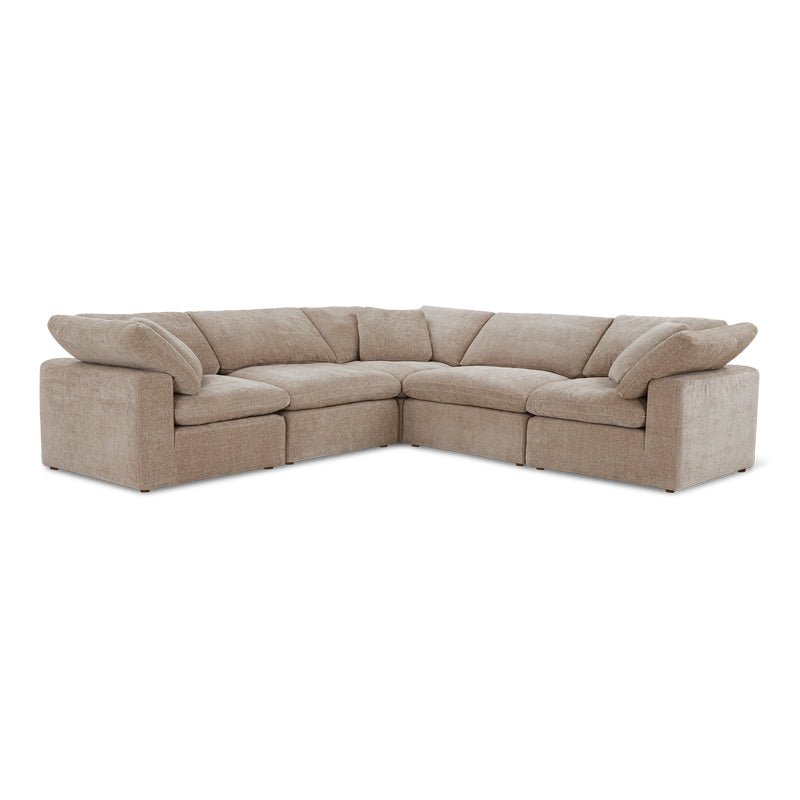 Movie Night™ 5-Piece Modular Sectional Closed, Standard, Champagne