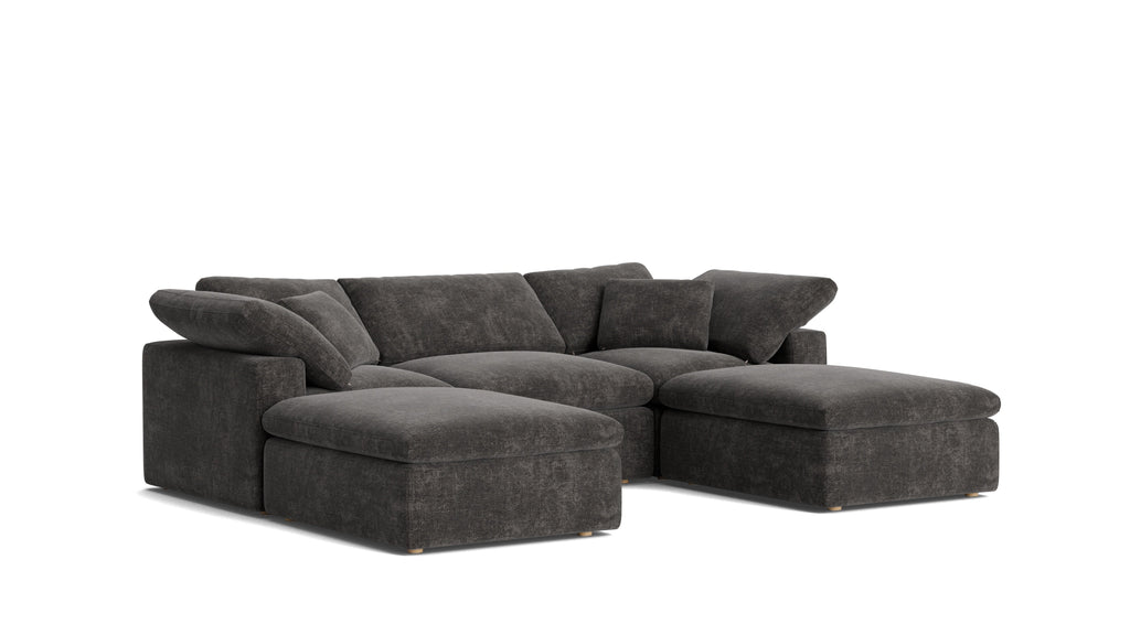 Movie Night™ 5-Piece Modular U-Shaped Sectional, Standard, Truffle