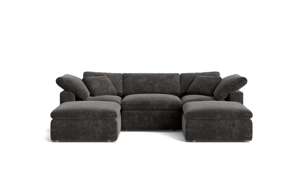 Movie Night™ 5-Piece Modular U-Shaped Sectional, Standard, Truffle