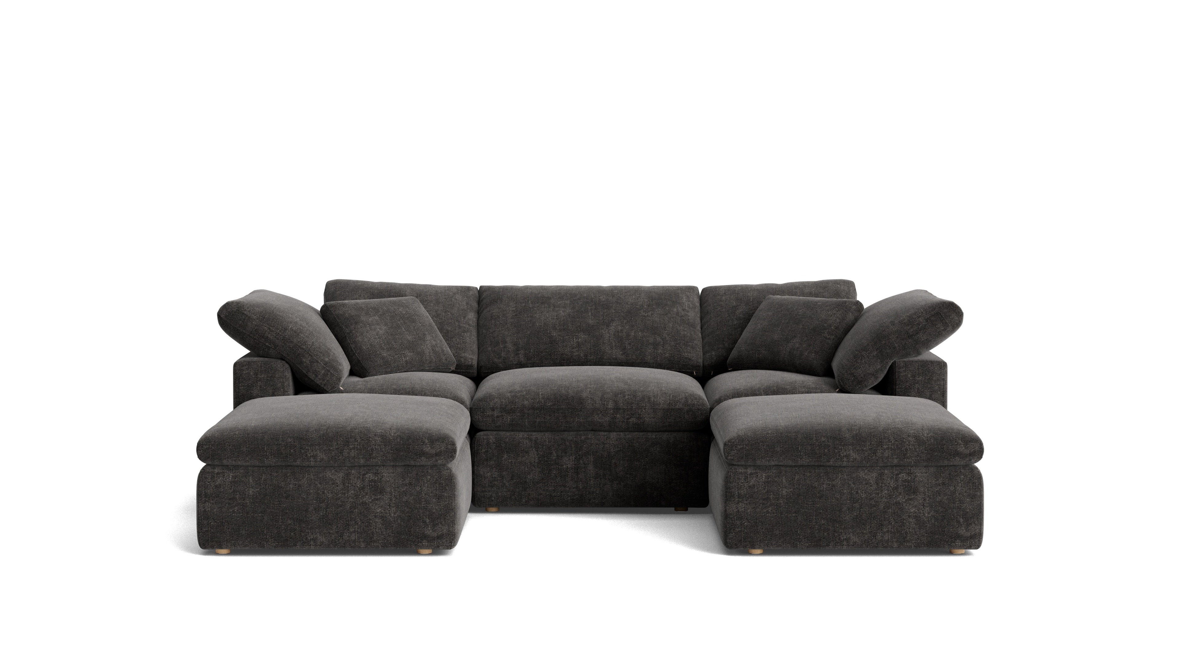 Movie Night™ 5-Piece Modular U-Shaped Sectional, Standard, Truffle
