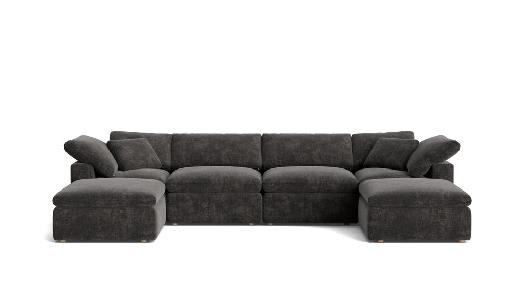 Movie Night™ 6-Piece Modular U-Shaped Sectional, Standard, Truffle