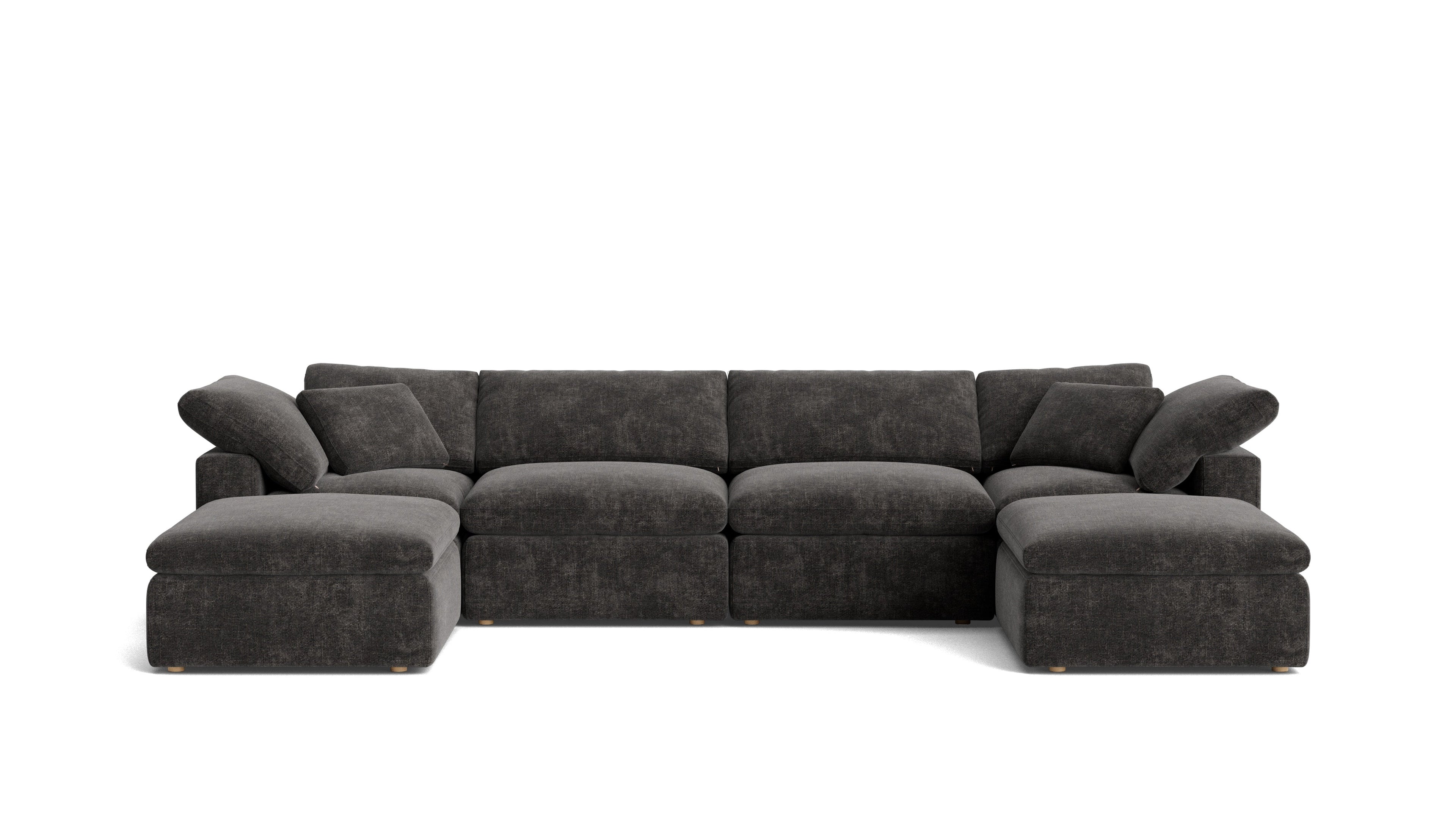Movie Night™ 6-Piece Modular U-Shaped Sectional, Standard, Truffle