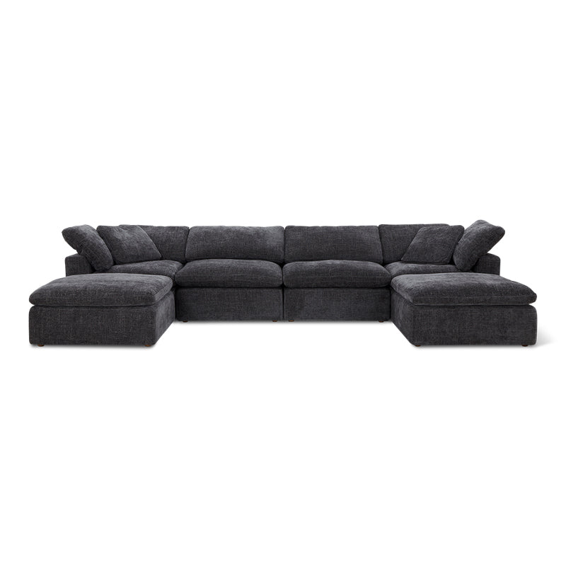 Movie Night™ 6-Piece Modular U-Shaped Sectional, Standard, Truffle