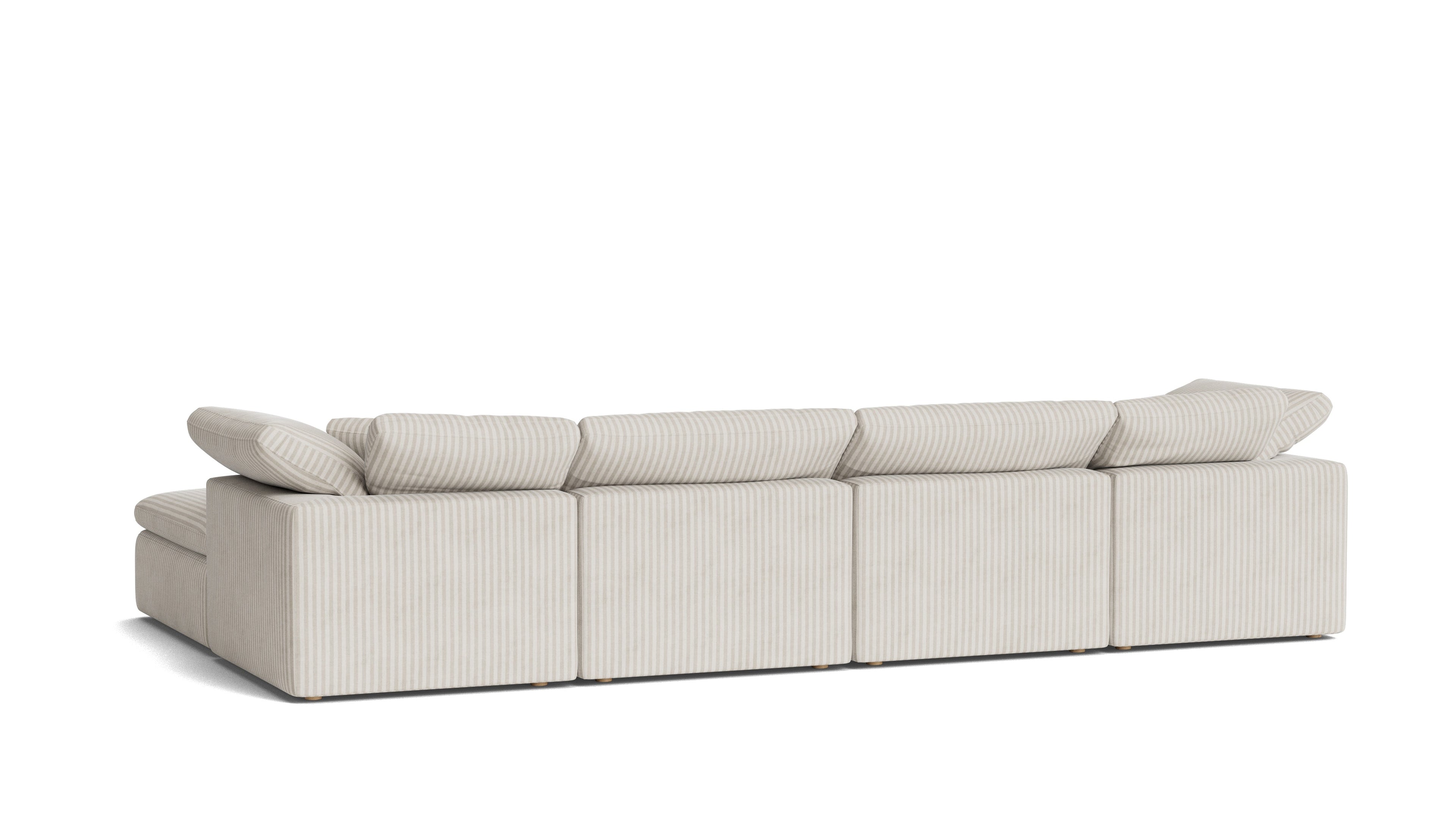 Movie Night™ 6-Piece Modular U-Shaped Sectional, Standard, Newport Stripe