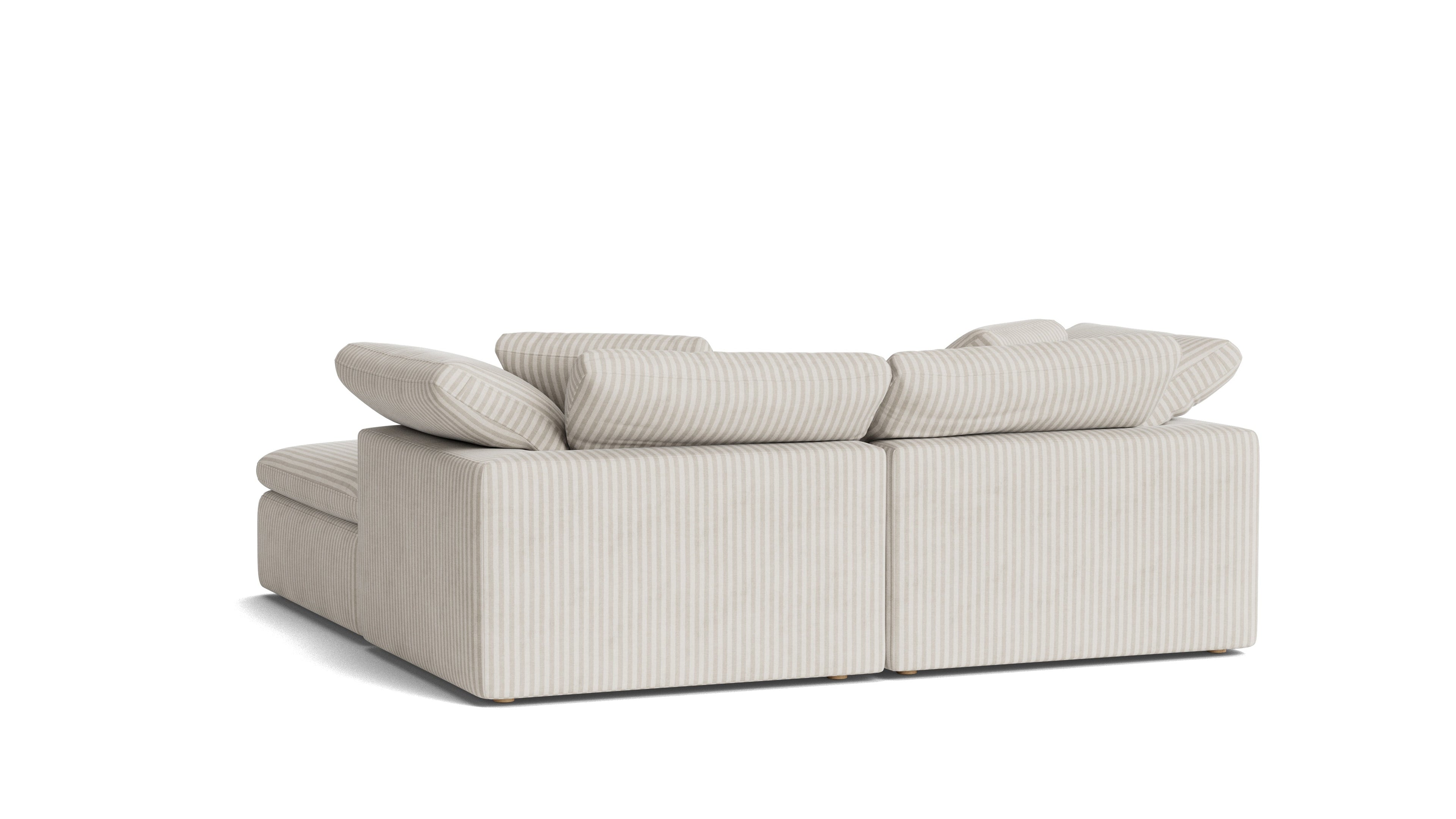 Movie Night™ 3-Piece Modular Sectional, Large, Newport Stripe
