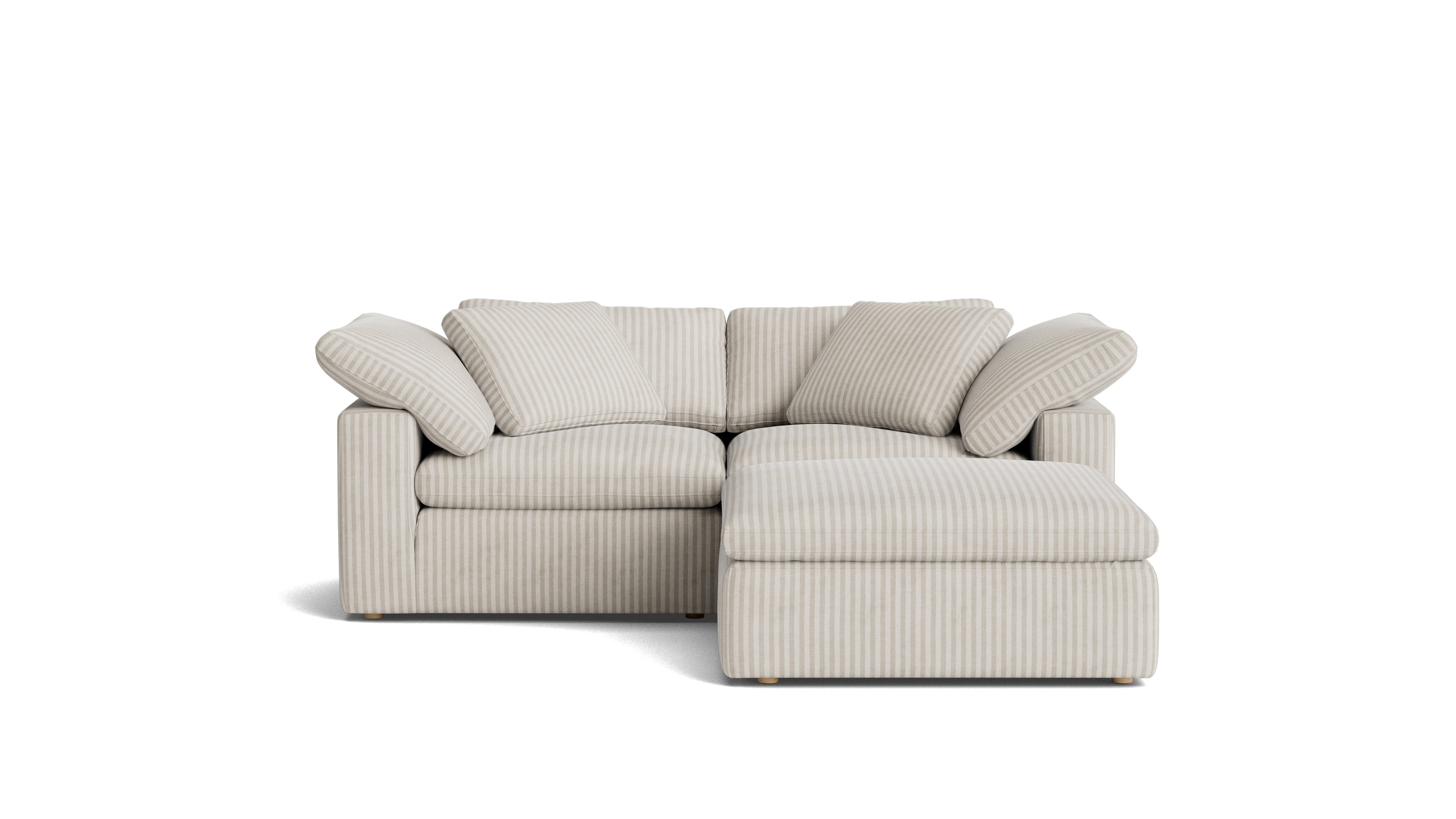 Movie Night™ 3-Piece Modular Sectional, Large, Newport Stripe