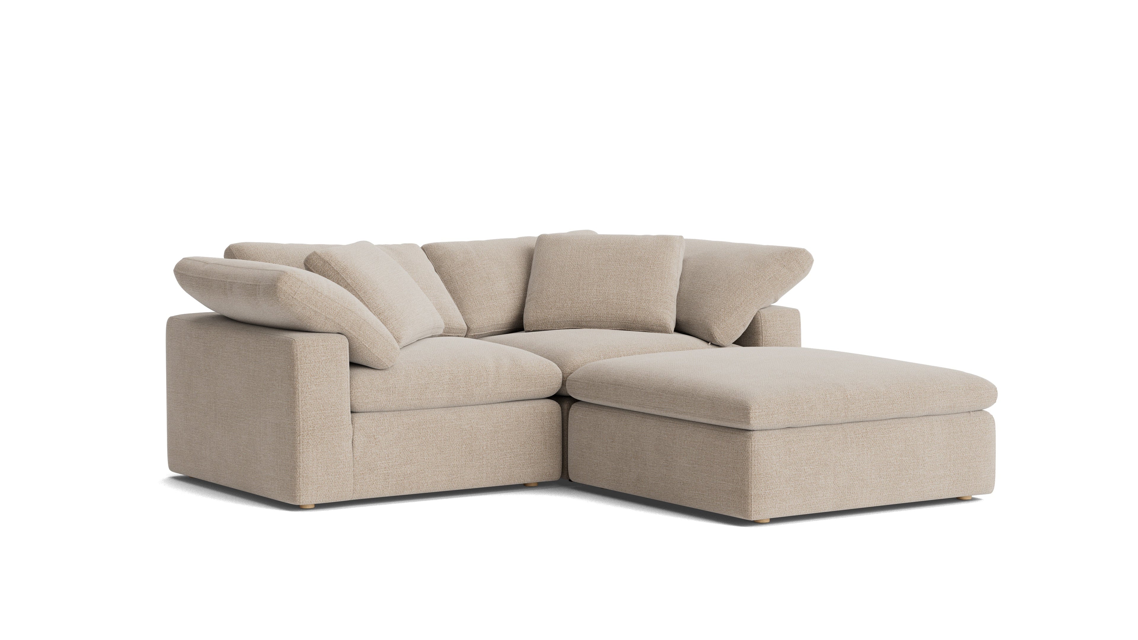 Movie Night™ 3-Piece Modular Sectional, Large, Champagne