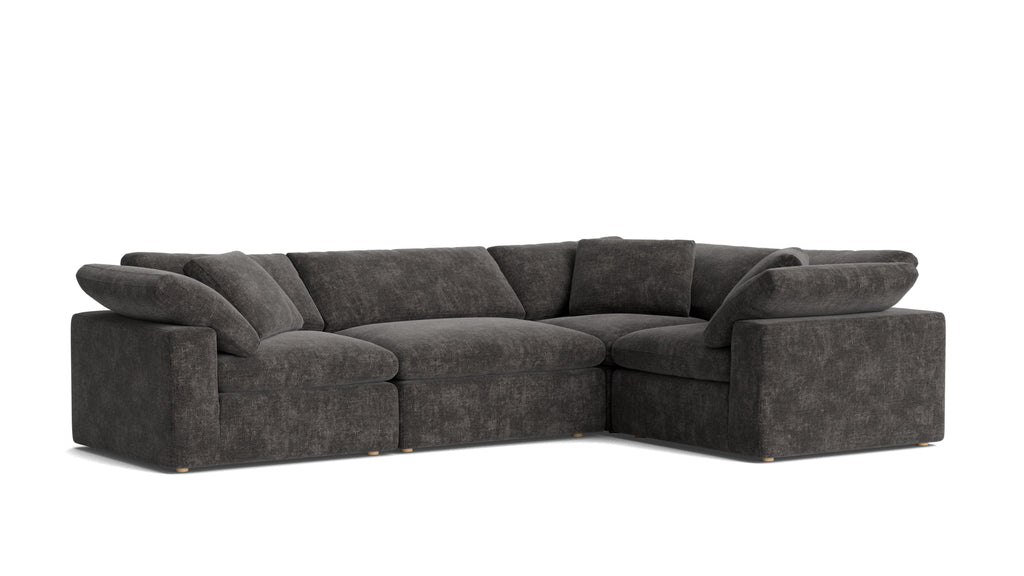 Movie Night™ 4-Piece Modular Sectional Closed, Large, Truffle