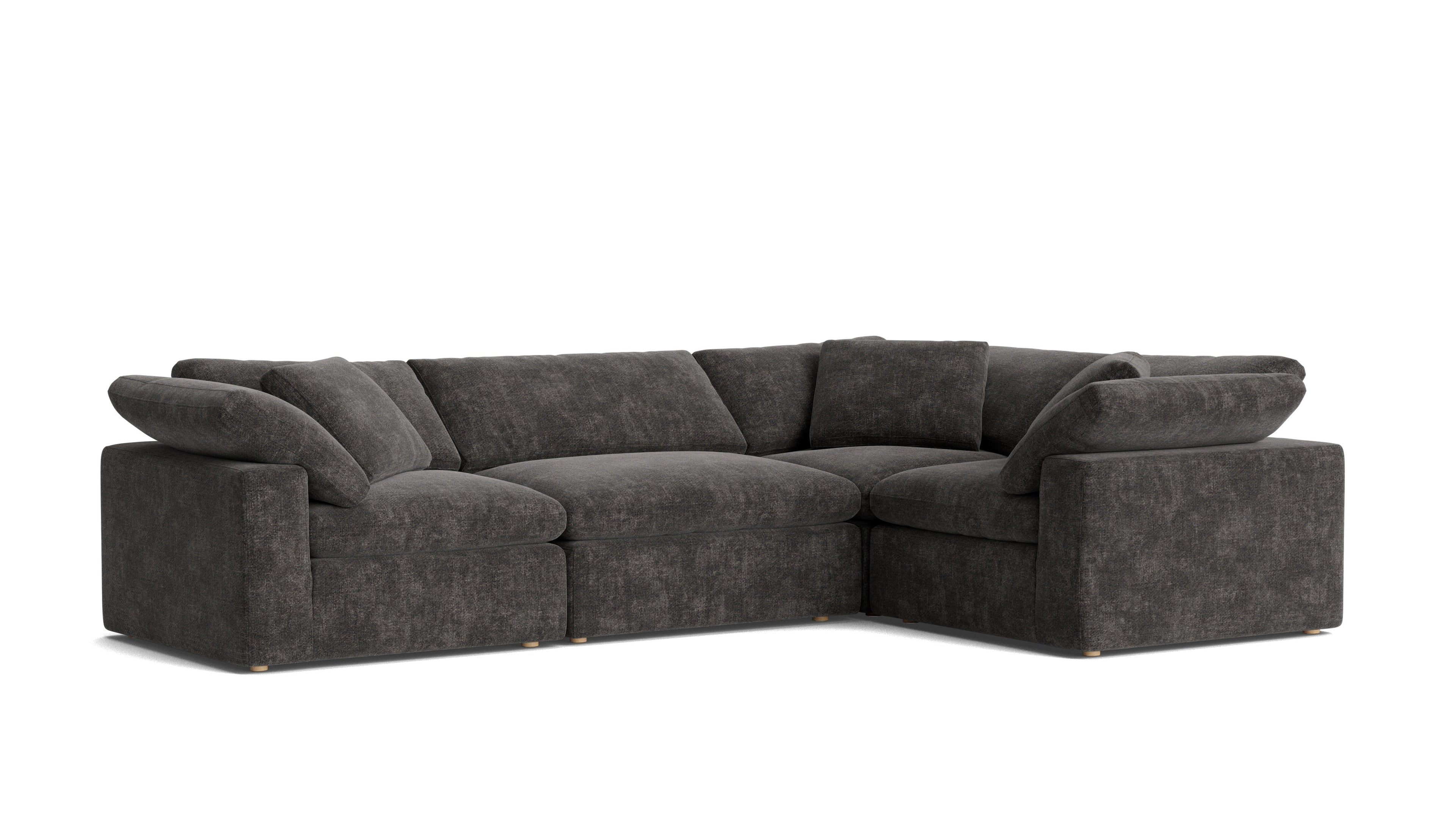 Movie Night™ 4-Piece Modular Sectional Closed, Large, Truffle