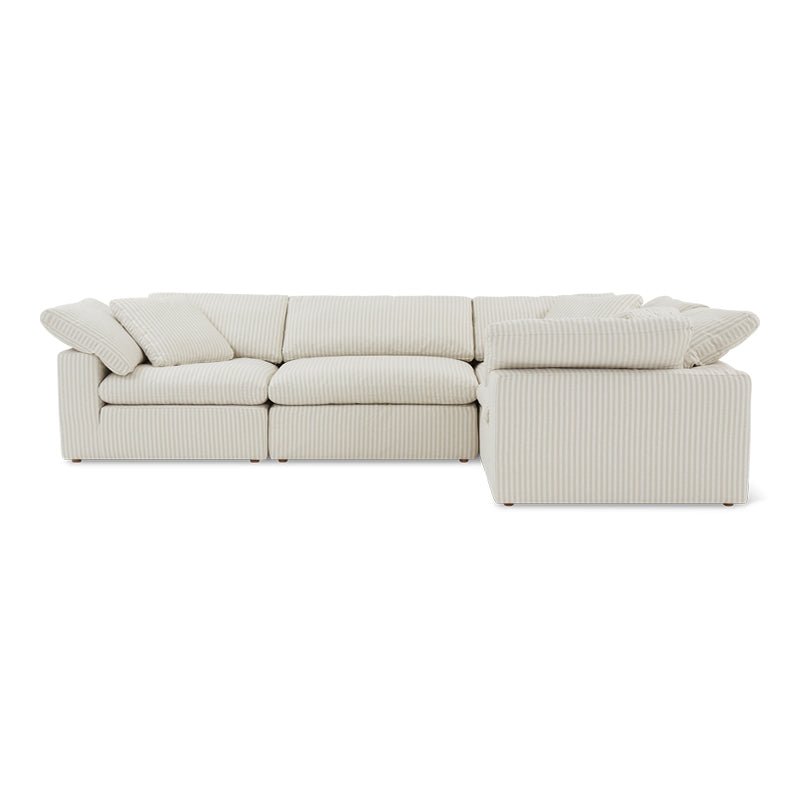 Movie Night™ 4-Piece Modular Sectional Closed, Large, Newport Stripe