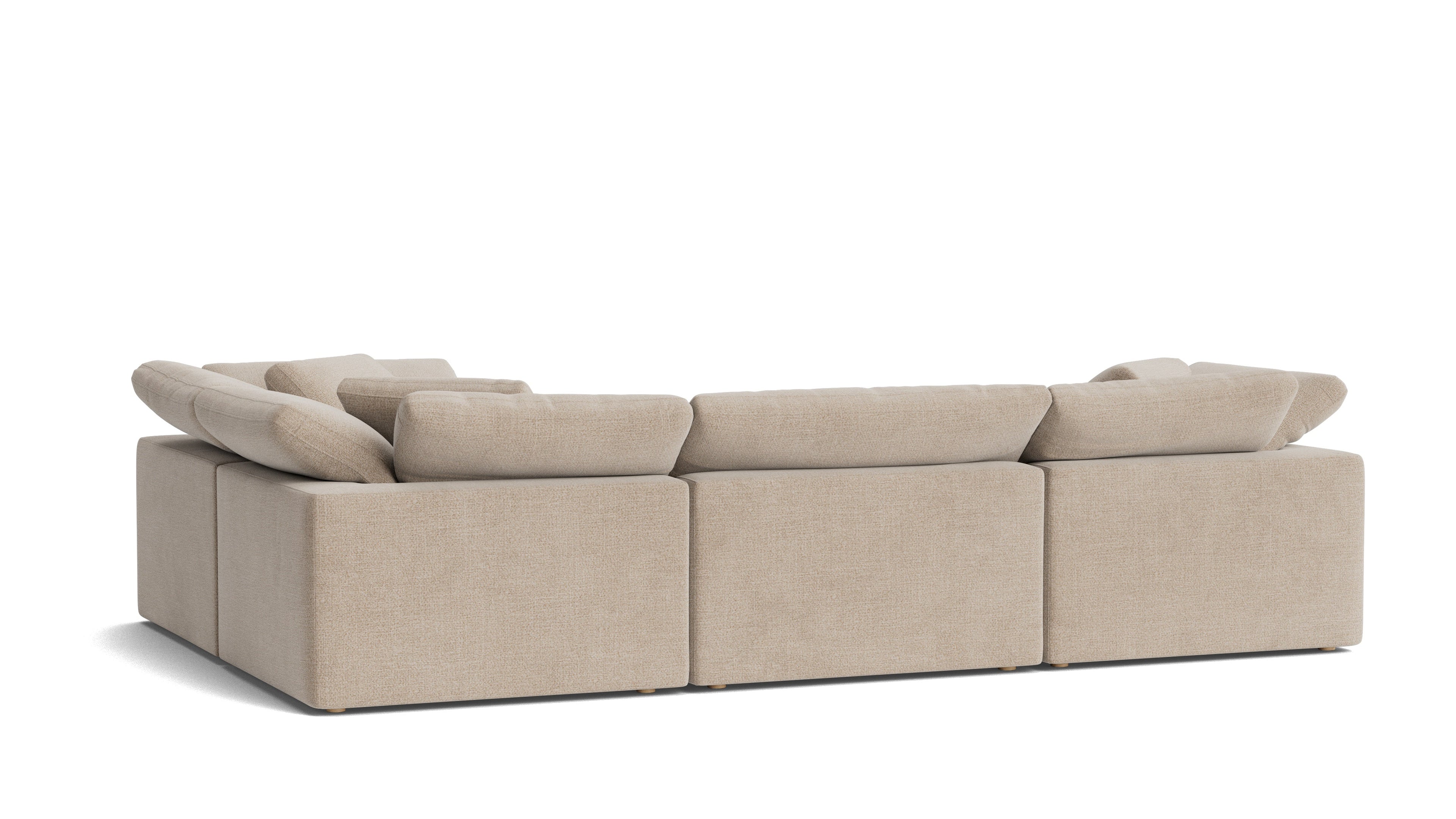 Movie Night™ 4-Piece Modular Sectional Closed, Large, Champagne