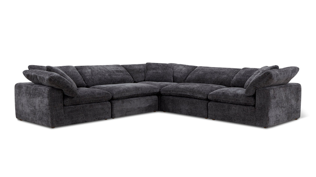 Movie Night™ 5-Piece Modular Sectional Closed, Large, Truffle
