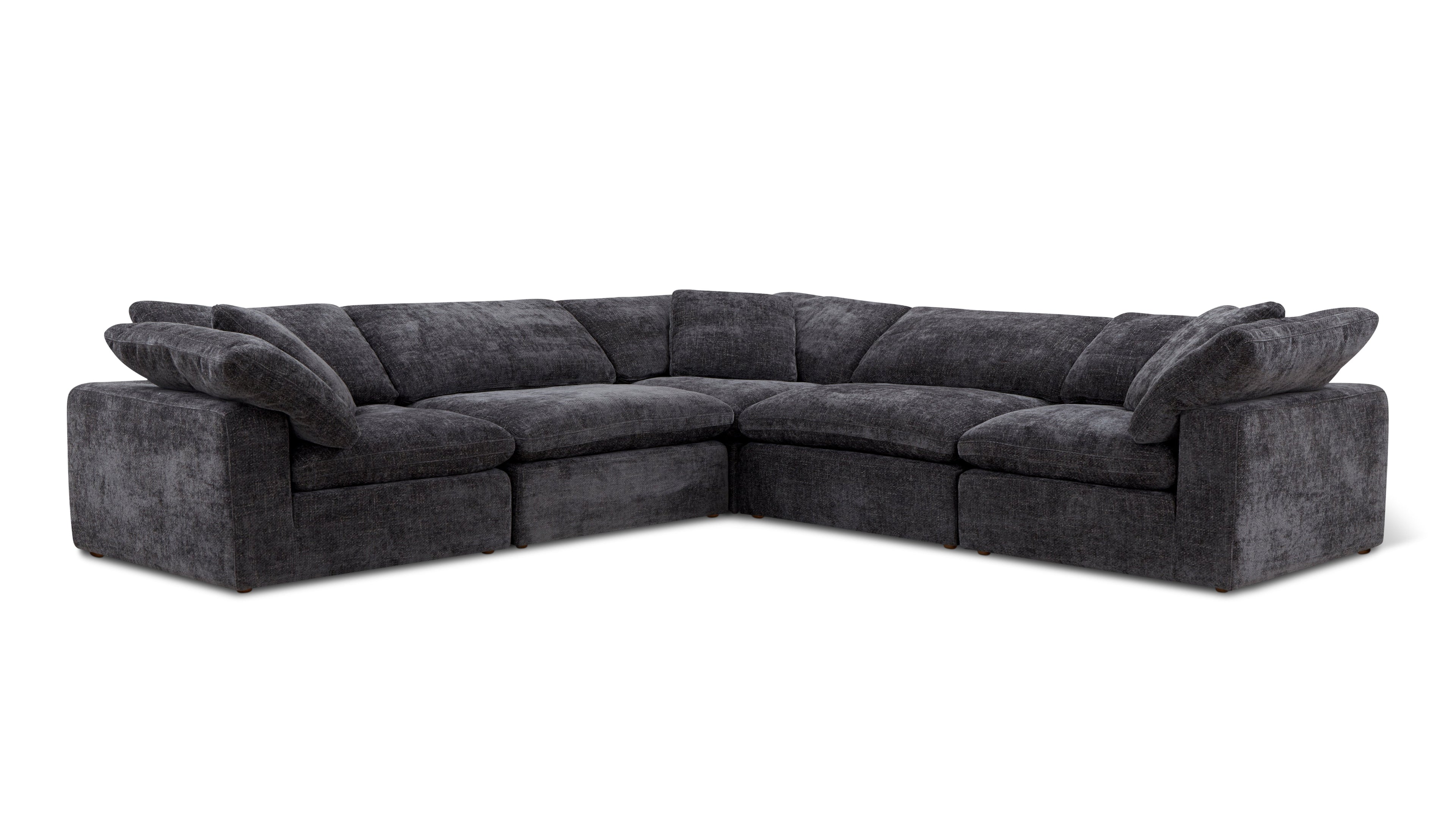 Movie Night™ 5-Piece Modular Sectional Closed, Large, Truffle