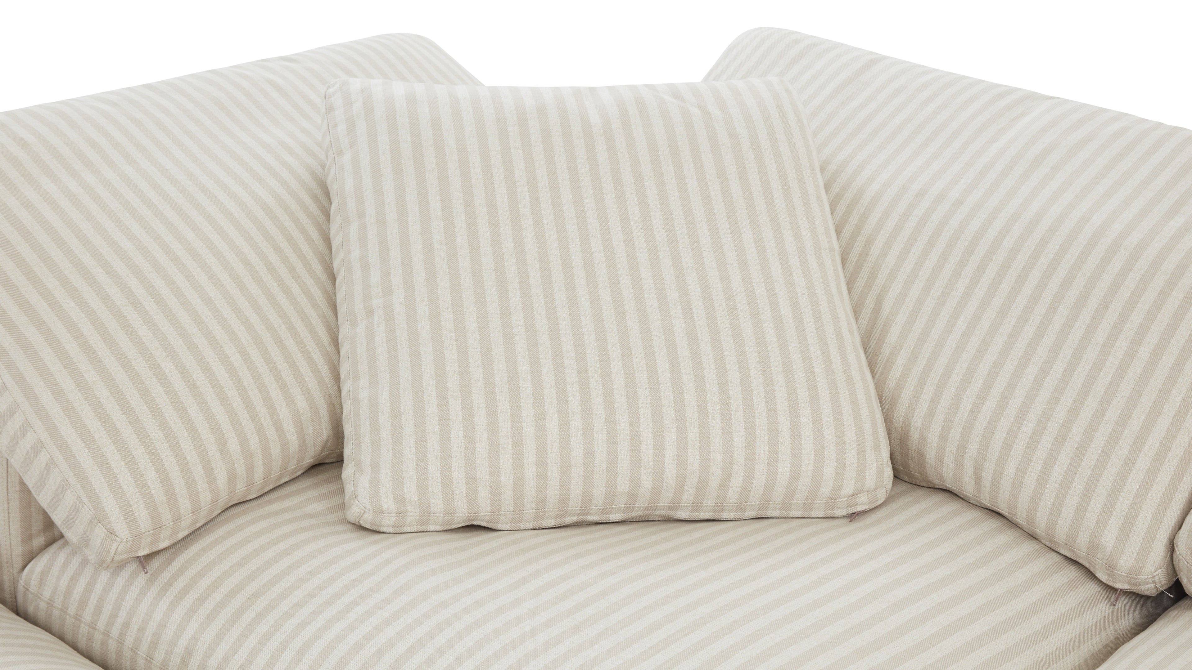 Movie Night™ 5-Piece Modular Sectional Closed, Large, Newport Stripe