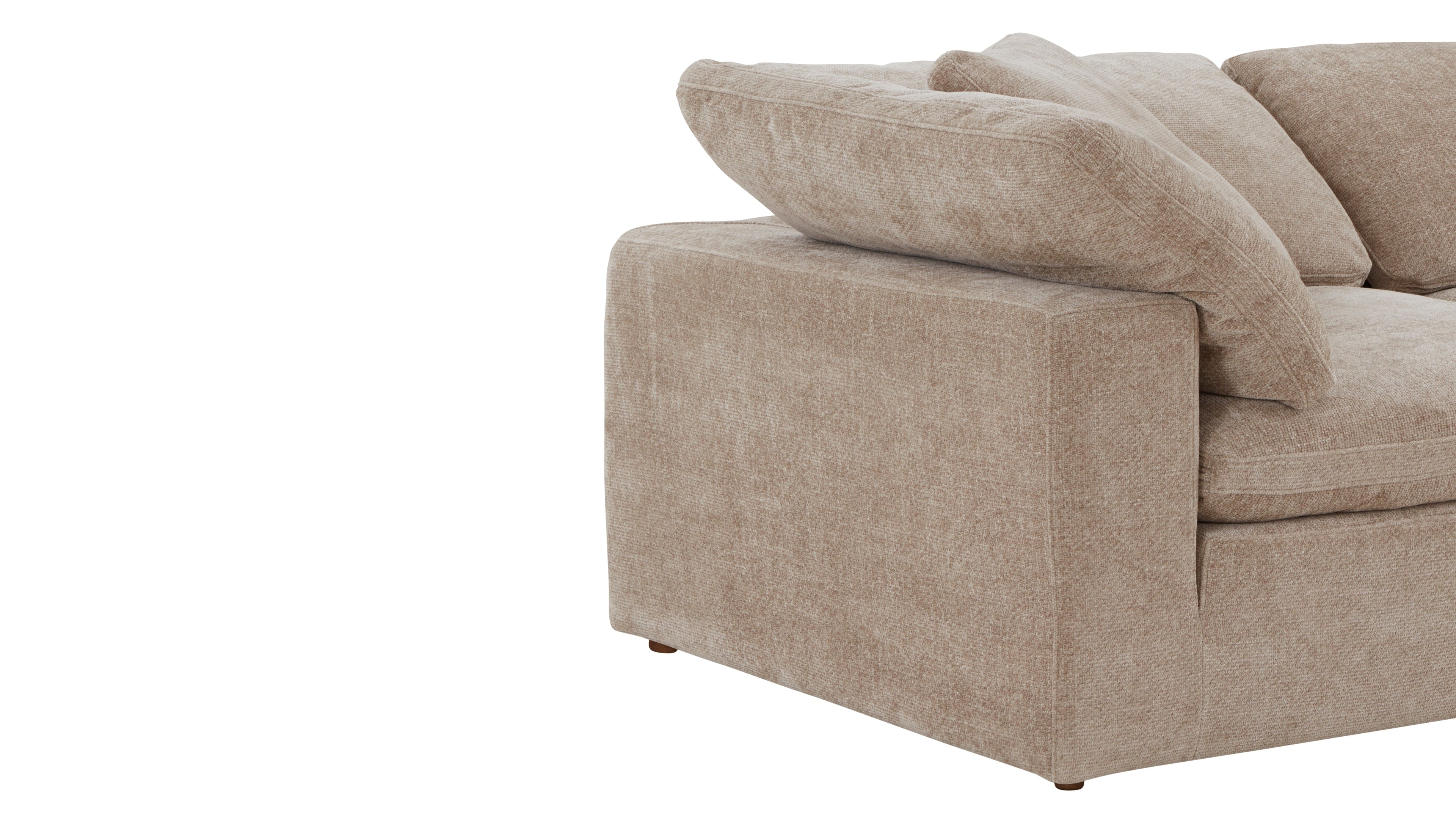 Movie Night™ 5-Piece Modular Sectional Closed, Large, Champagne