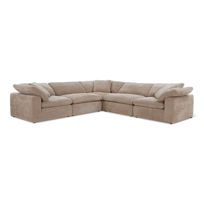 Movie Night™ 5-Piece Modular Sectional Closed, Large, Champagne