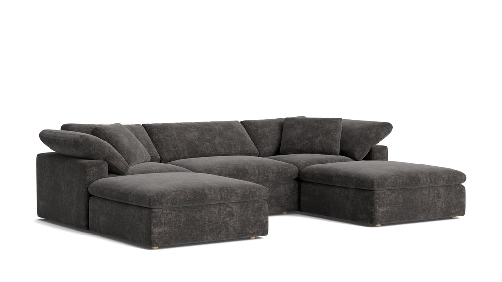 Movie Night™ 5-Piece Modular U-Shaped Sectional, Large, Truffle