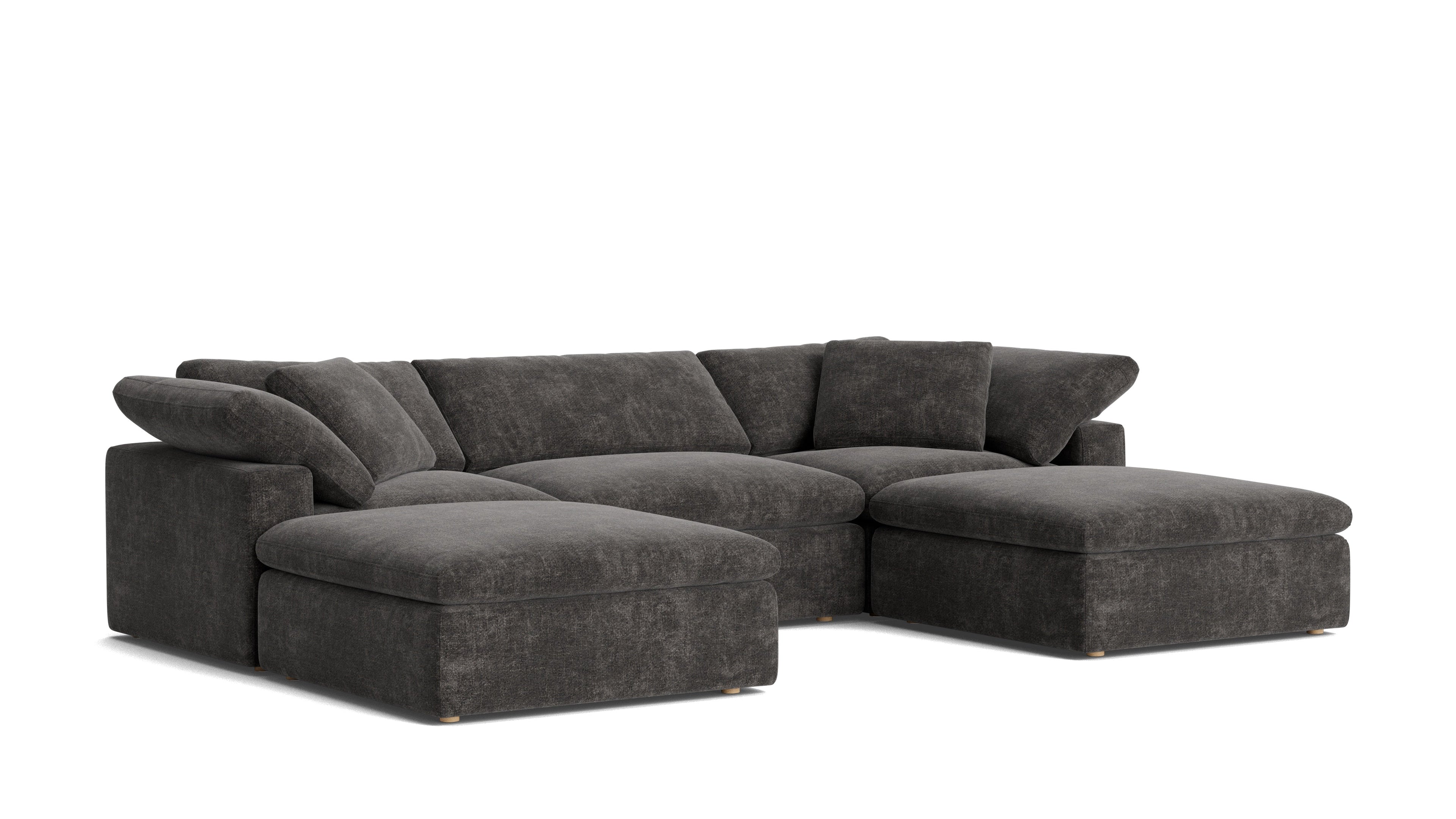 Movie Night™ 5-Piece Modular U-Shaped Sectional, Large, Truffle