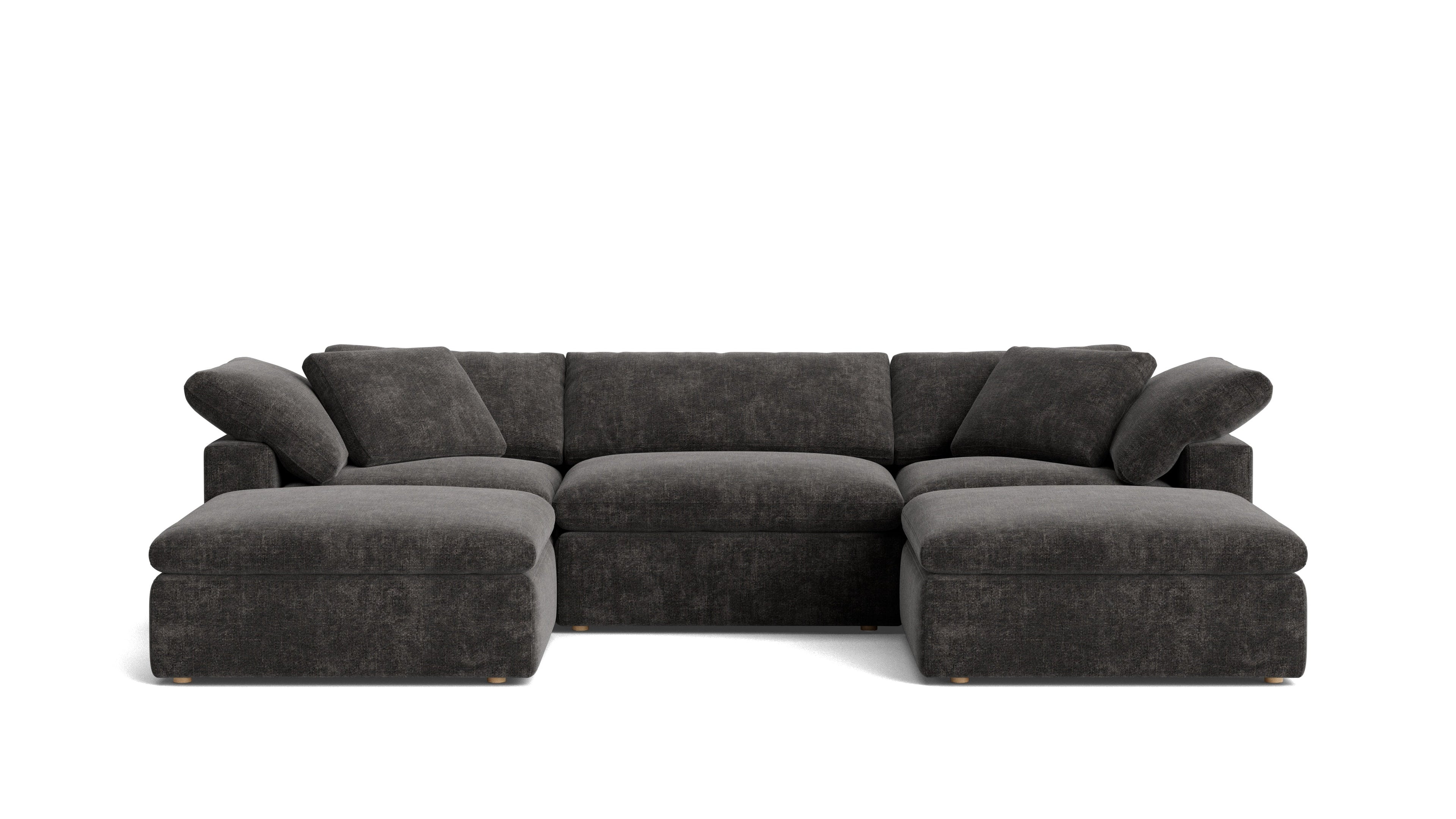 Movie Night™ 5-Piece Modular U-Shaped Sectional, Large, Truffle