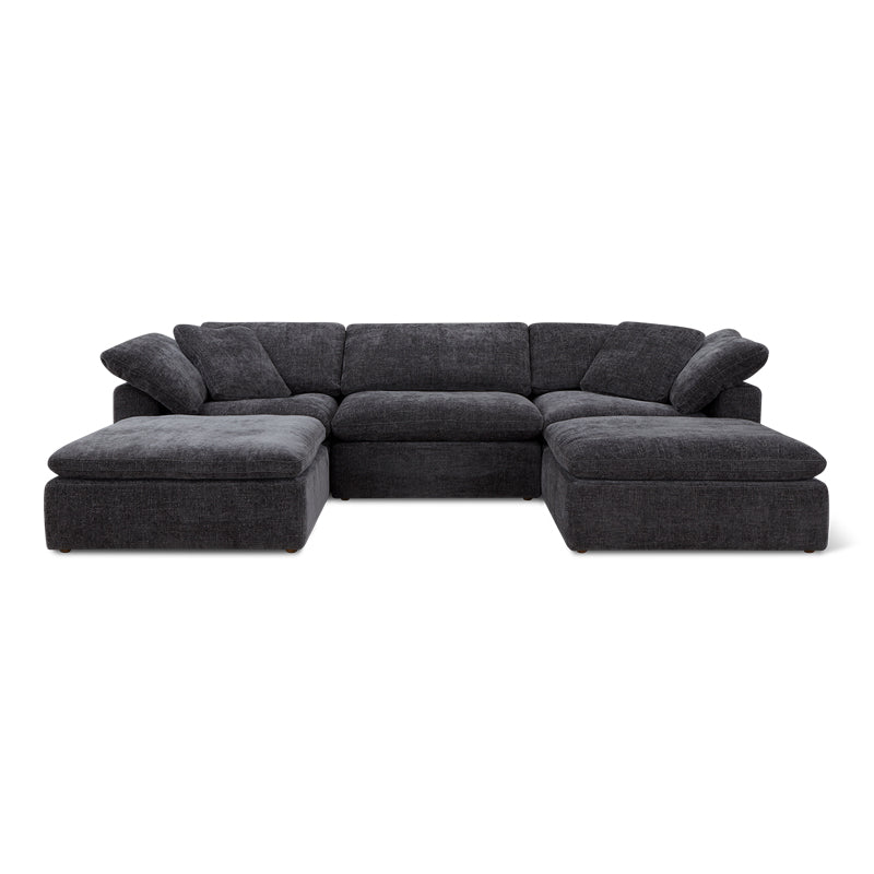 Movie Night™ 5-Piece Modular U-Shaped Sectional, Large, Truffle