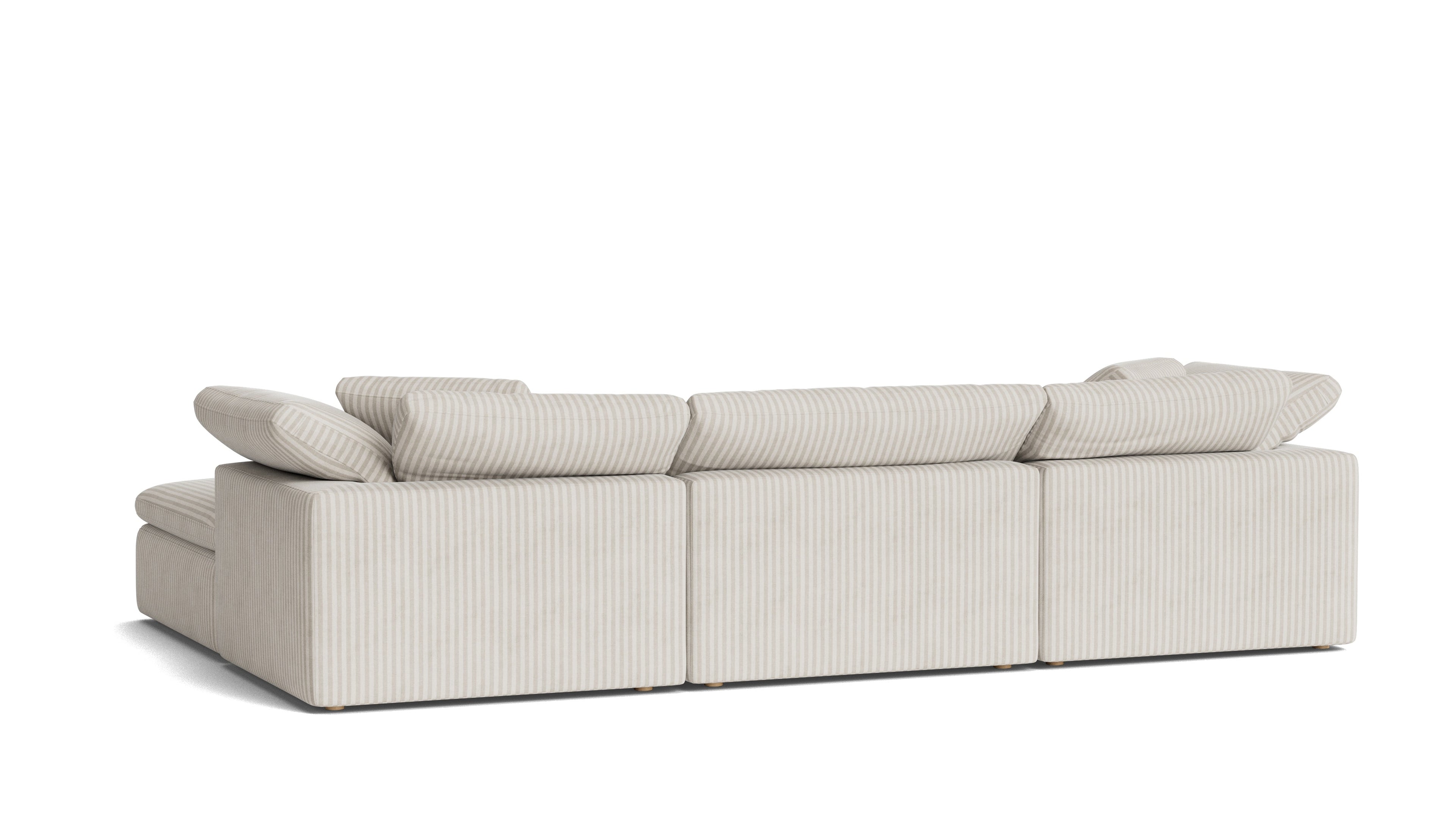 Movie Night™ 5-Piece Modular U-Shaped Sectional, Large, Newport Stripe