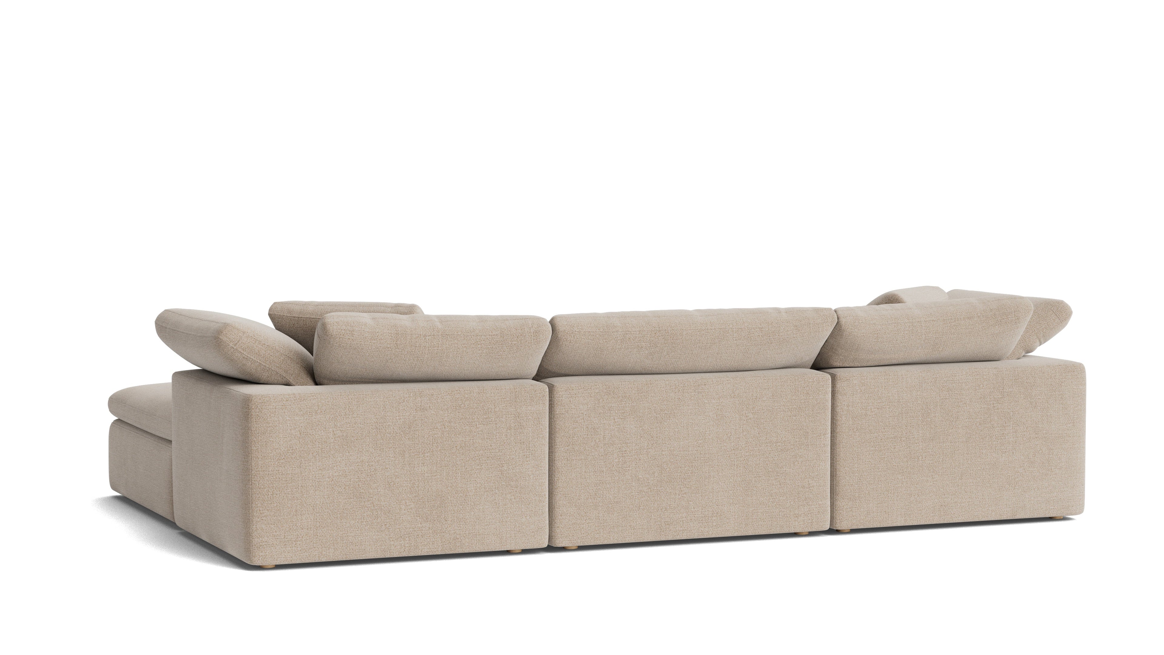 Movie Night™ 5-Piece Modular U-Shaped Sectional, Large, Champagne