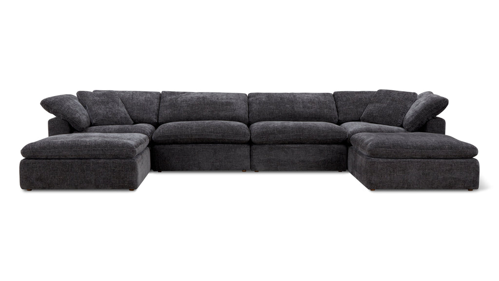 Movie Night™ 6-Piece Modular U-Shaped Sectional, Large, Truffle