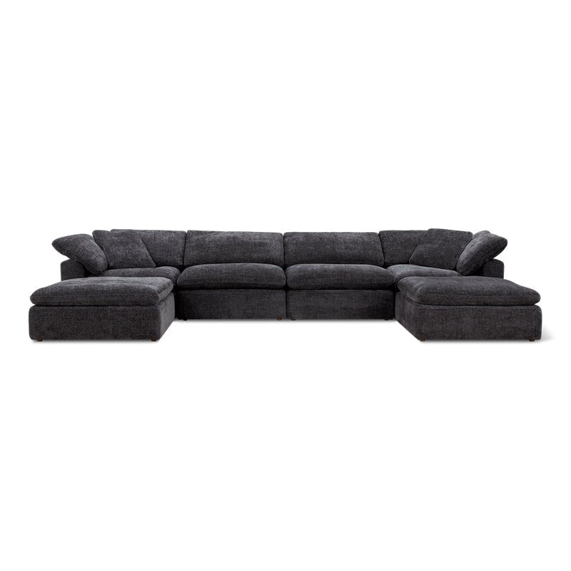 Movie Night™ 6-Piece Modular U-Shaped Sectional, Large, Truffle