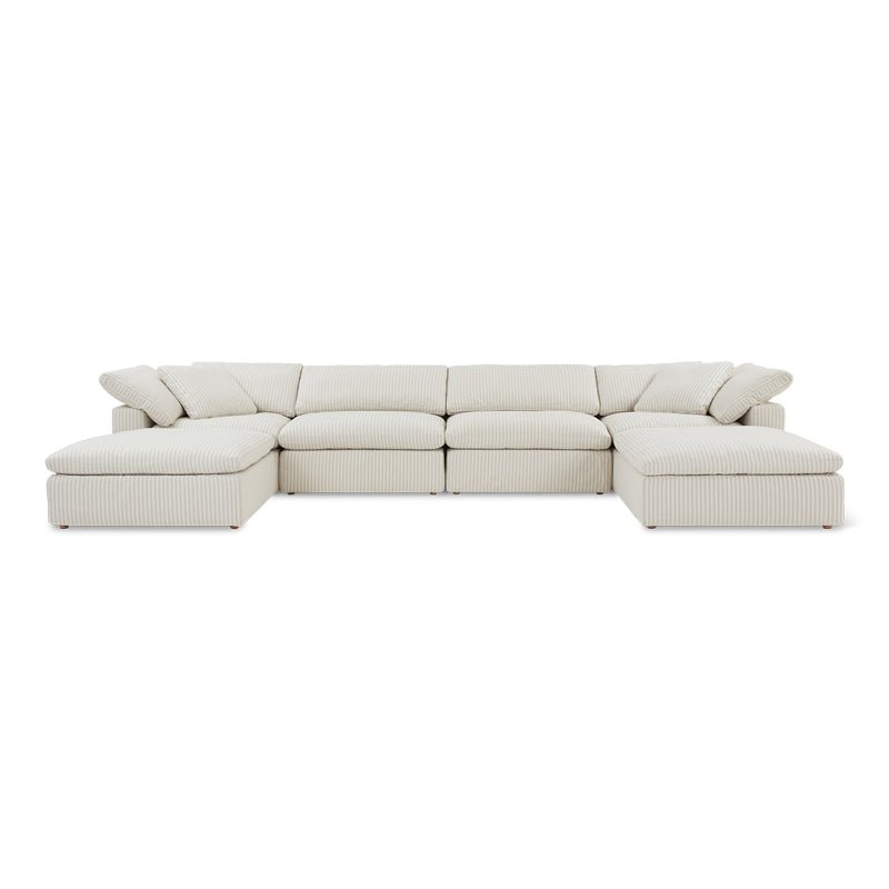 Movie Night™ 6-Piece Modular U-Shaped Sectional, Large, Newport Stripe