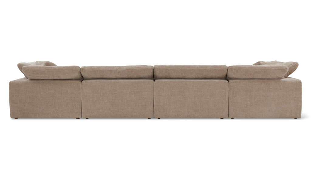 Movie Night™ 6-Piece Modular U-Shaped Sectional, Large, Champagne
