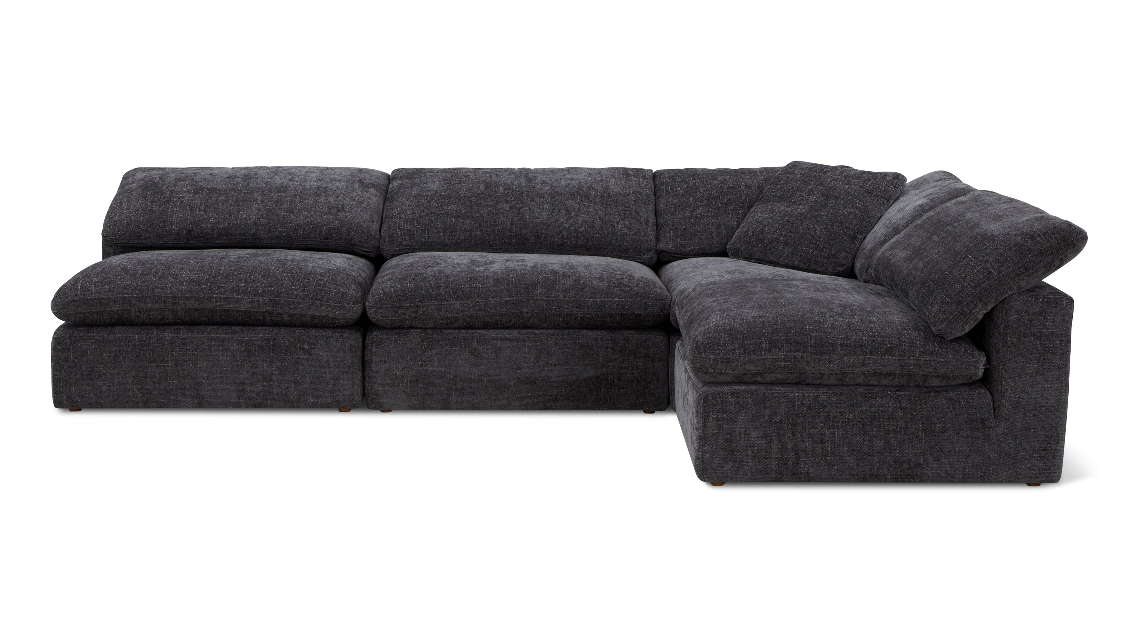 Movie Night™ 4-Piece Modular Sectional Open, Large, Truffle