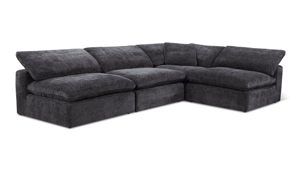 Movie Night™ 4-Piece Modular Sectional Open, Large, Truffle