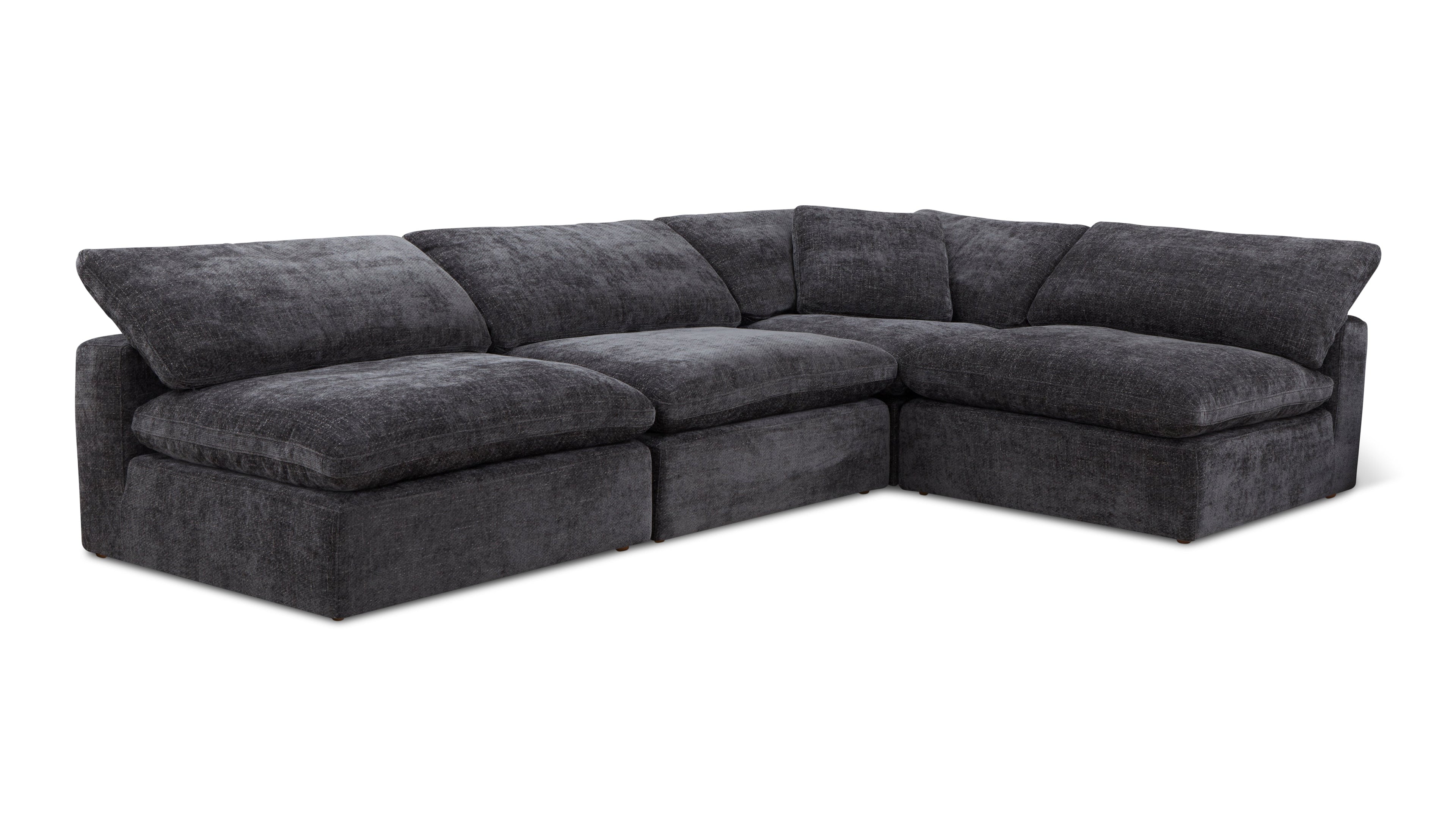 Movie Night™ 4-Piece Modular Sectional Open, Large, Truffle
