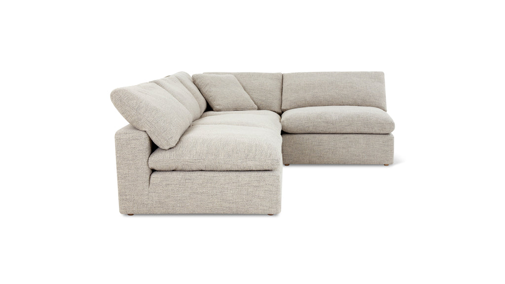 Movie Night™ 4-Piece Modular Sectional Open, Large, Oatmeal