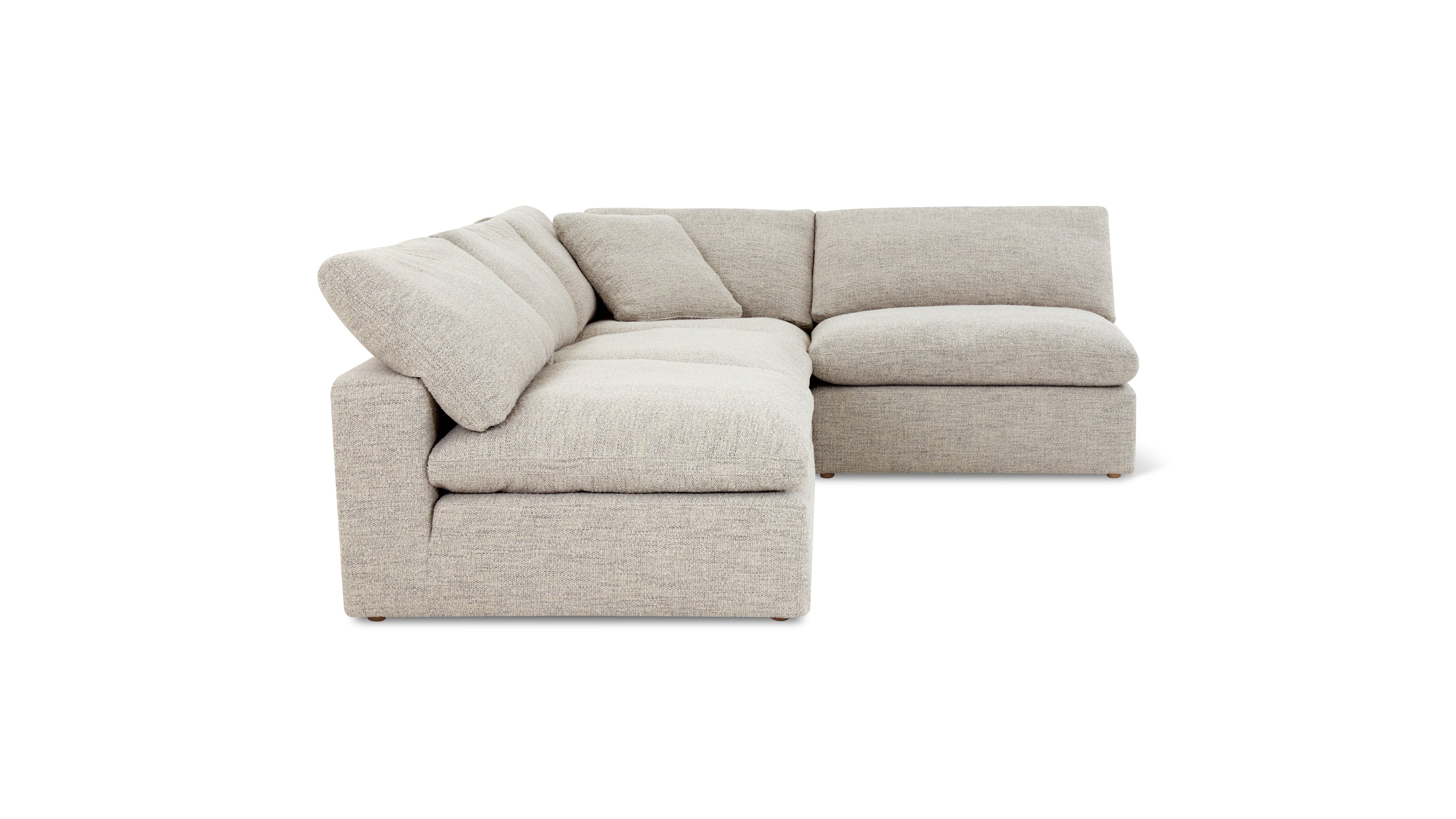 Movie Night™ 4-Piece Modular Sectional Open, Large, Oatmeal