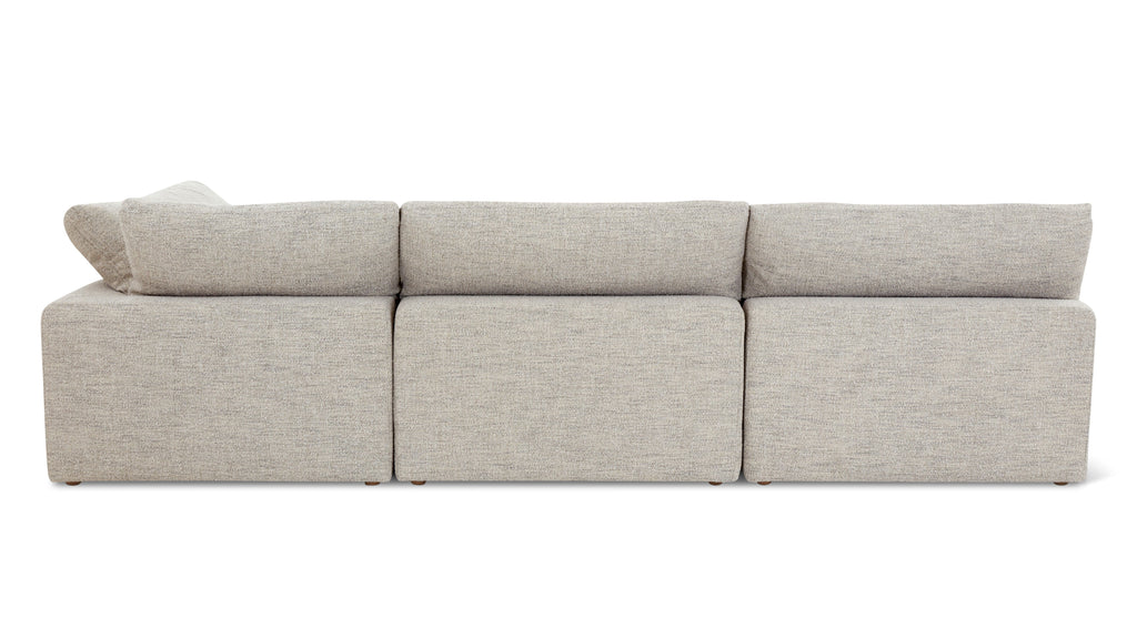 Movie Night™ 4-Piece Modular Sectional Open, Large, Oatmeal