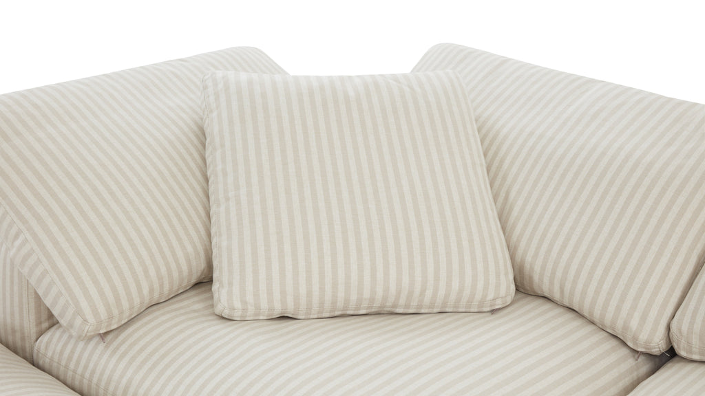 Movie Night™ 4-Piece Modular Sectional Open, Large, Newport Stripe