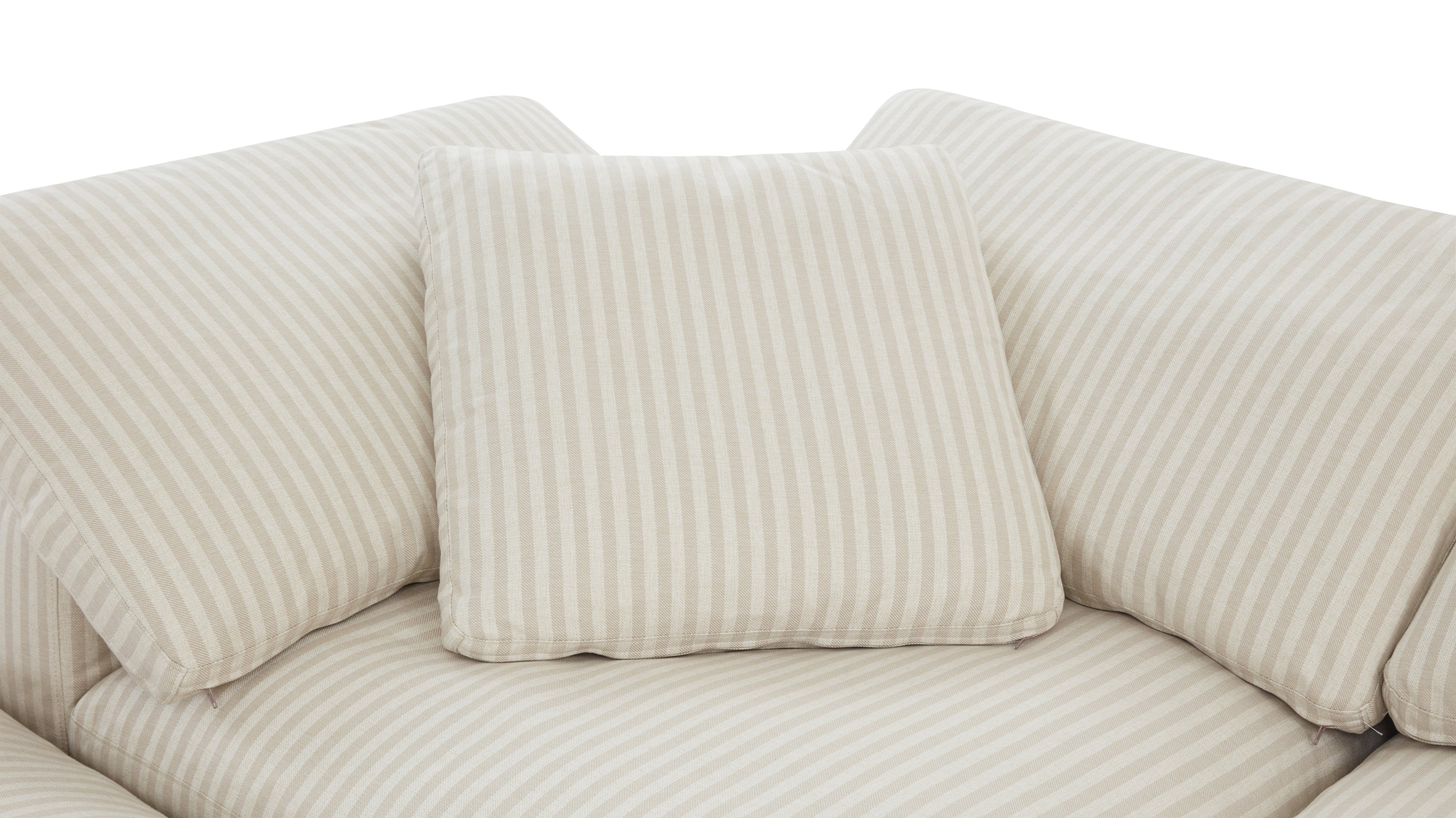 Movie Night™ 4-Piece Modular Sectional Open, Large, Newport Stripe