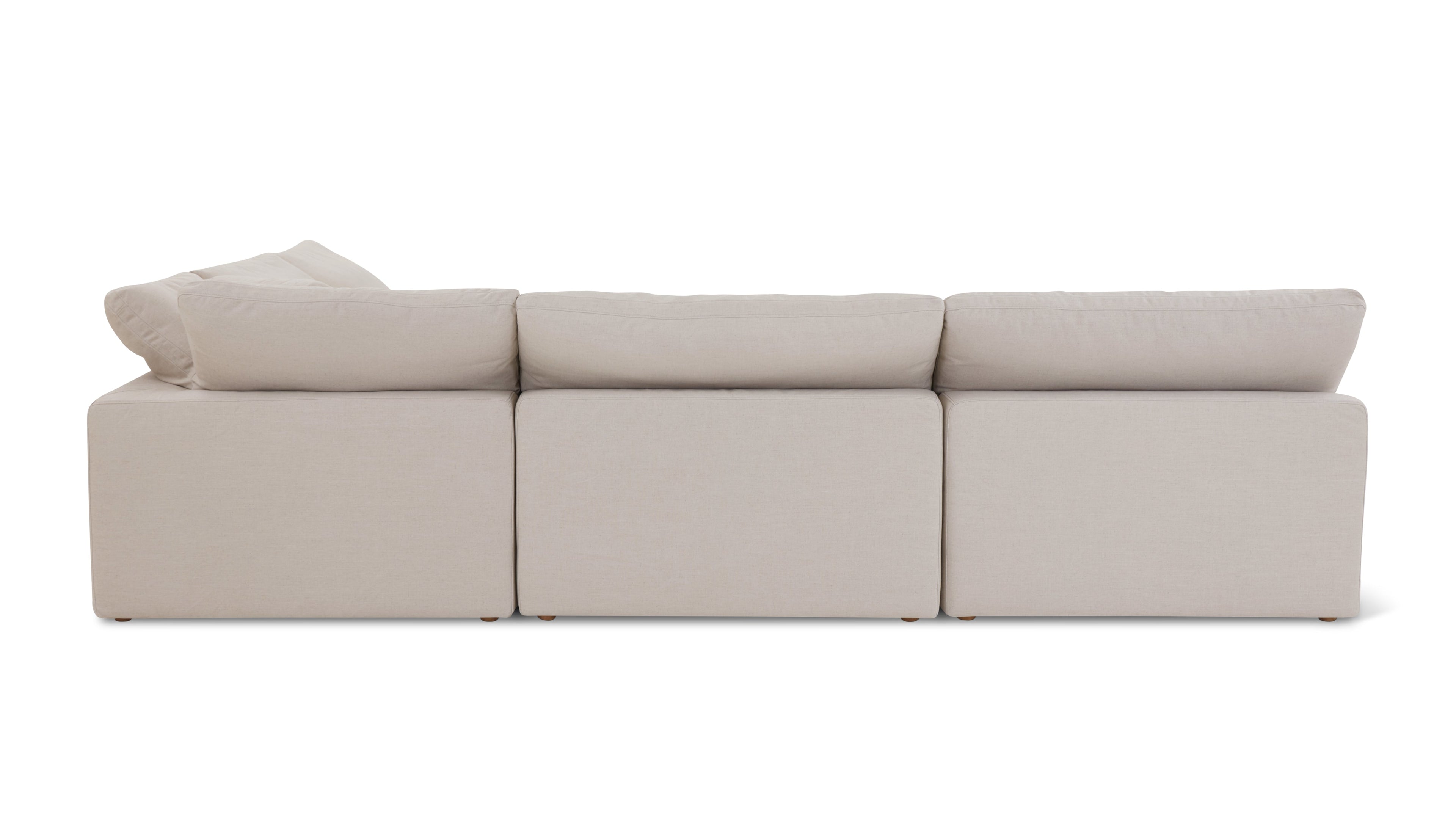 Movie Night™ 4-Piece Modular Sectional Open, Large, Clay