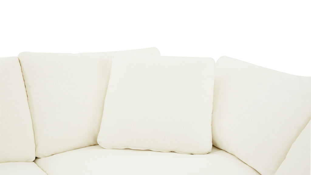 Movie Night™ 4-Piece Modular Sectional Open, Large, Cream Linen