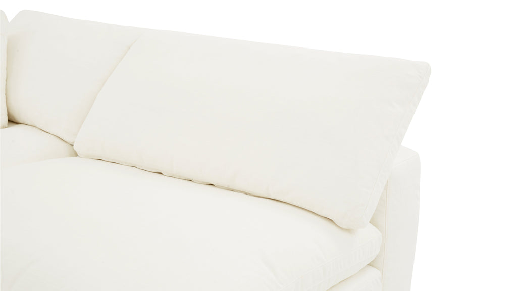 Movie Night™ 4-Piece Modular Sectional Open, Large, Cream Linen